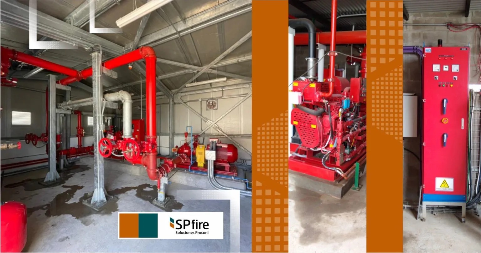 Equipo SP Fire en obra